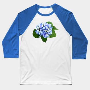 Hydrangeas - Blue and Purple Hydrangea Baseball T-Shirt